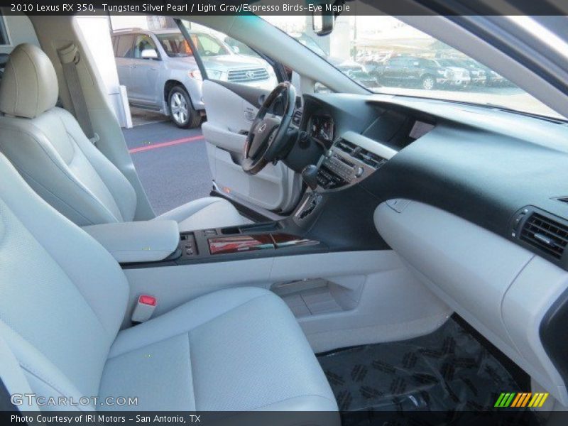 Tungsten Silver Pearl / Light Gray/Espresso Birds-Eye Maple 2010 Lexus RX 350