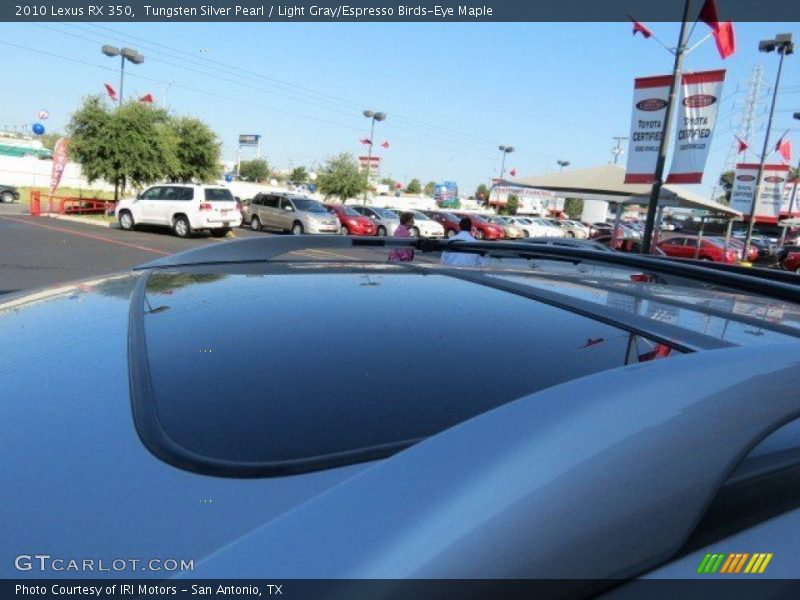 Tungsten Silver Pearl / Light Gray/Espresso Birds-Eye Maple 2010 Lexus RX 350