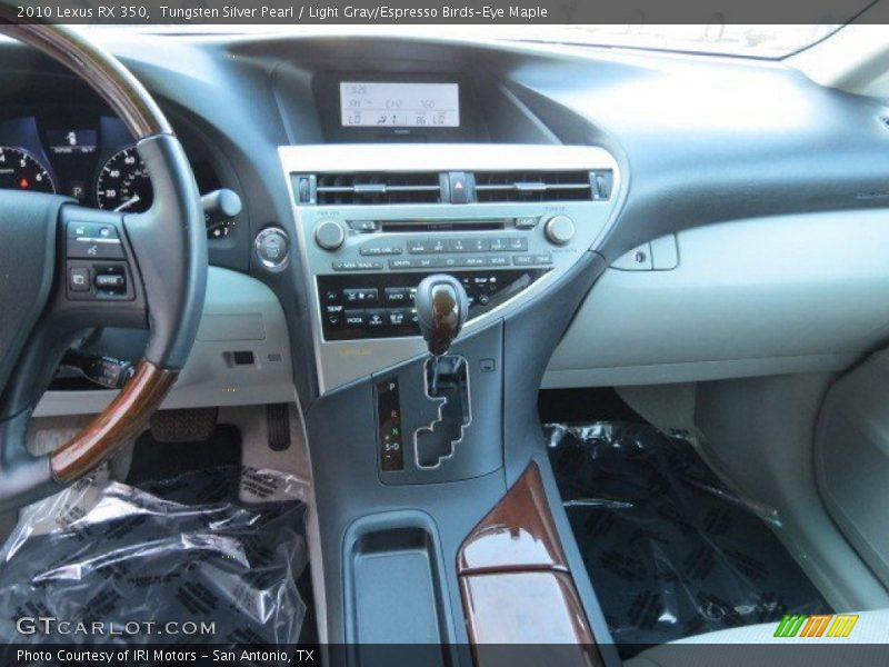 Tungsten Silver Pearl / Light Gray/Espresso Birds-Eye Maple 2010 Lexus RX 350