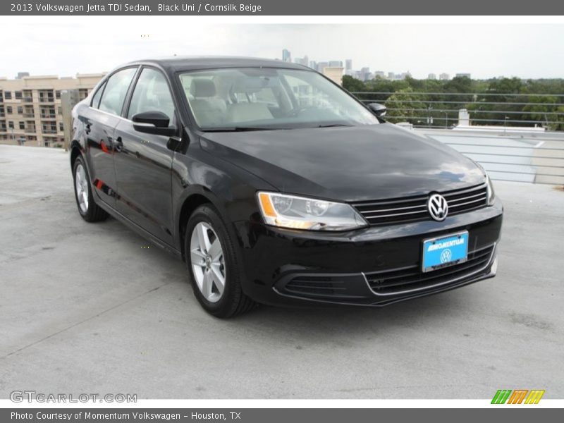 Black Uni / Cornsilk Beige 2013 Volkswagen Jetta TDI Sedan