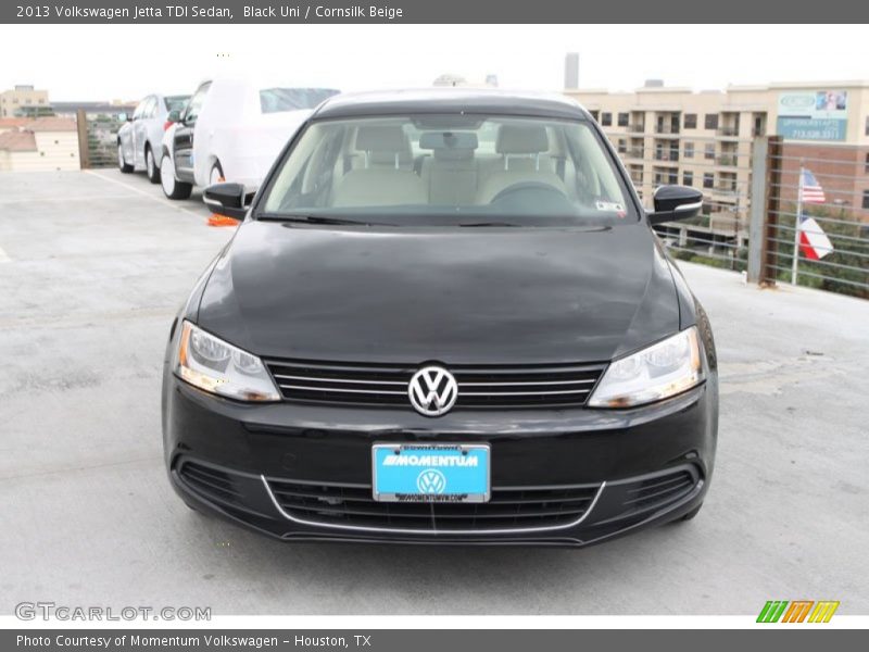 Black Uni / Cornsilk Beige 2013 Volkswagen Jetta TDI Sedan