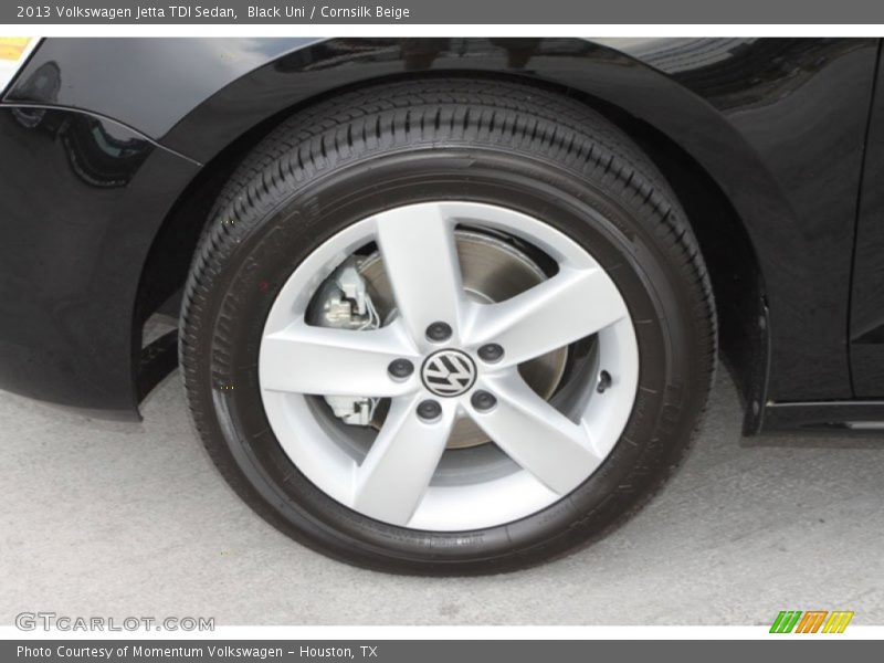 Black Uni / Cornsilk Beige 2013 Volkswagen Jetta TDI Sedan