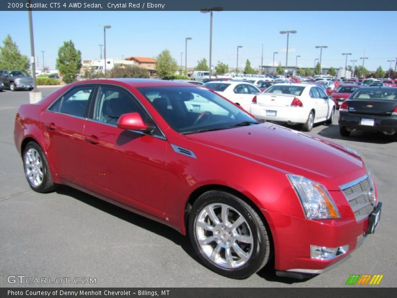 Crystal Red / Ebony 2009 Cadillac CTS 4 AWD Sedan