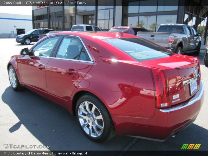 Crystal Red / Ebony 2009 Cadillac CTS 4 AWD Sedan