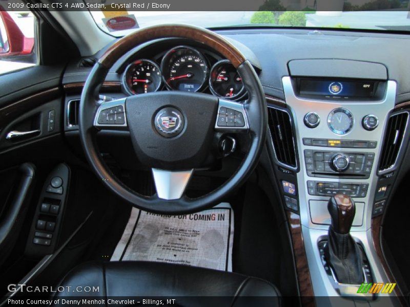 Crystal Red / Ebony 2009 Cadillac CTS 4 AWD Sedan