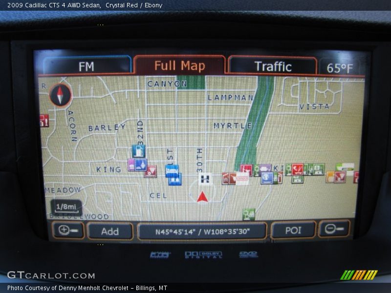 Crystal Red / Ebony 2009 Cadillac CTS 4 AWD Sedan