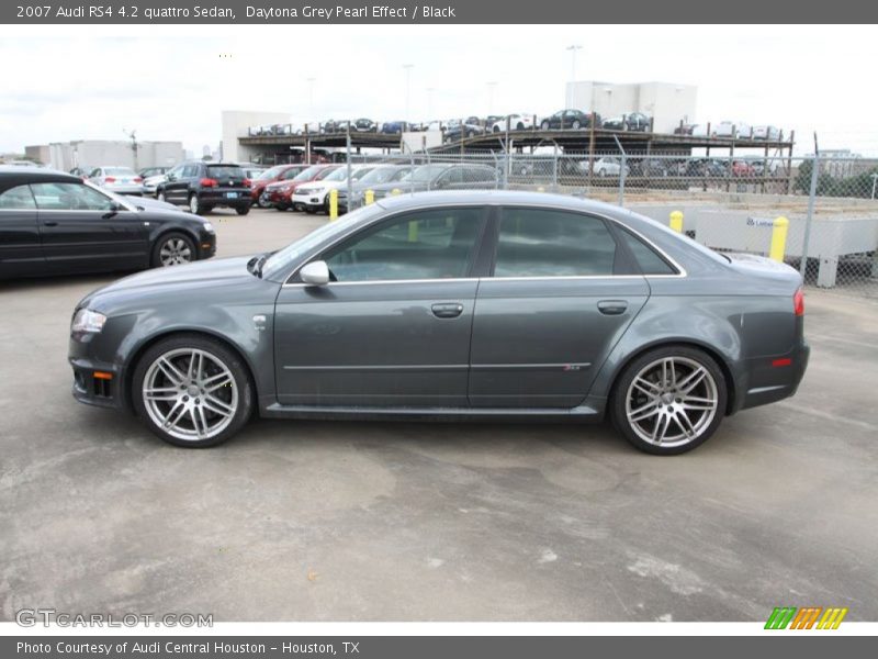 Daytona Grey Pearl Effect / Black 2007 Audi RS4 4.2 quattro Sedan