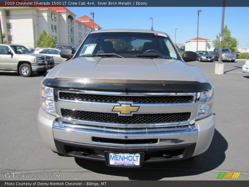 Silver Birch Metallic / Ebony 2009 Chevrolet Silverado 1500 LT Crew Cab 4x4