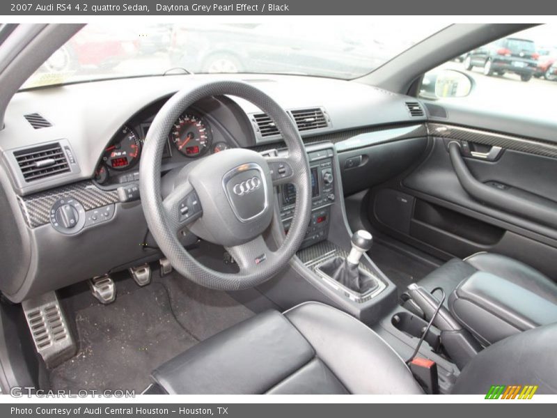 Daytona Grey Pearl Effect / Black 2007 Audi RS4 4.2 quattro Sedan