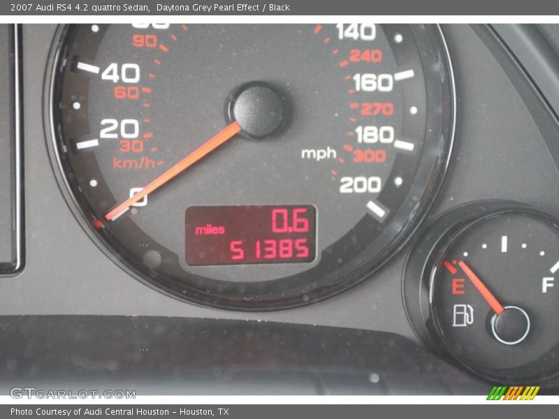 Daytona Grey Pearl Effect / Black 2007 Audi RS4 4.2 quattro Sedan