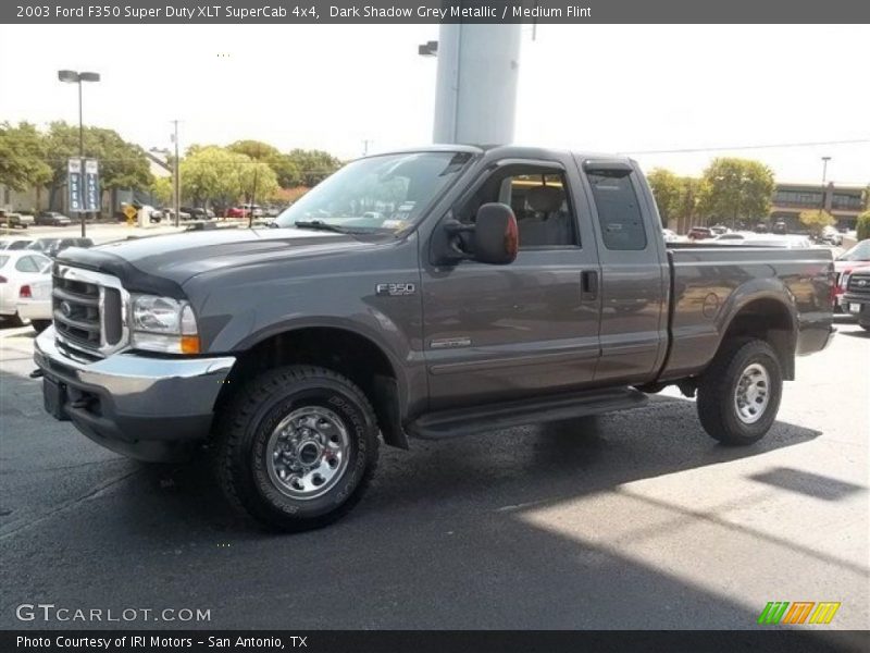 Dark Shadow Grey Metallic / Medium Flint 2003 Ford F350 Super Duty XLT SuperCab 4x4