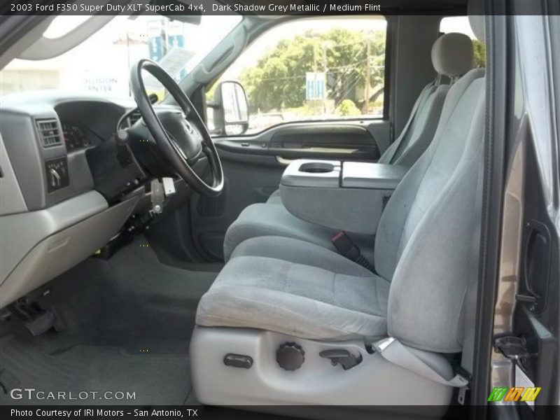 Dark Shadow Grey Metallic / Medium Flint 2003 Ford F350 Super Duty XLT SuperCab 4x4
