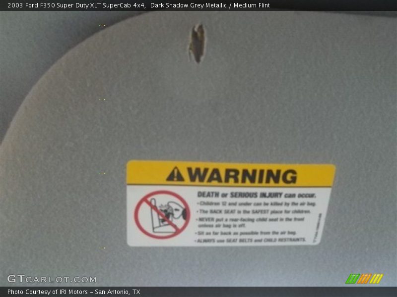 Dark Shadow Grey Metallic / Medium Flint 2003 Ford F350 Super Duty XLT SuperCab 4x4