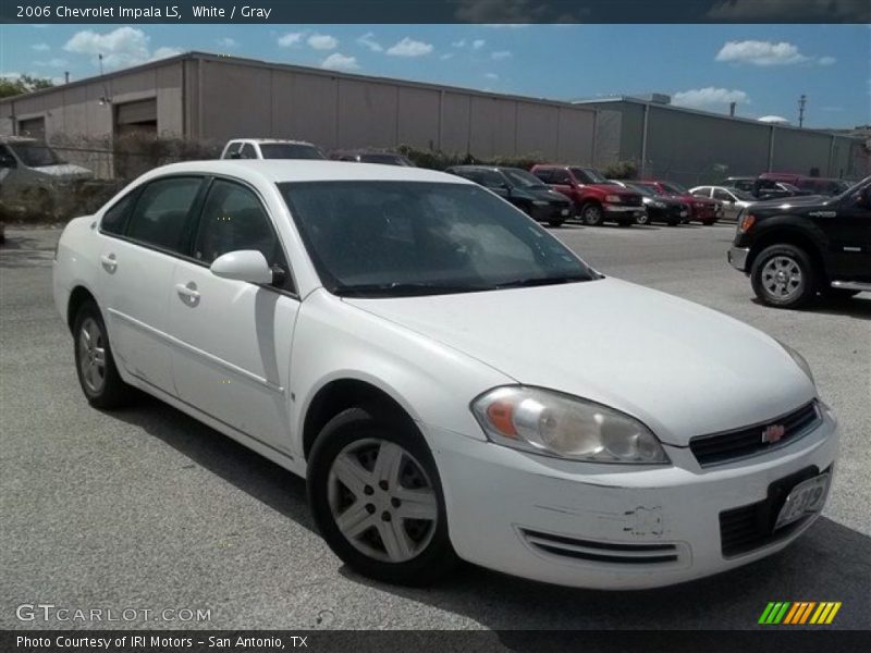 White / Gray 2006 Chevrolet Impala LS