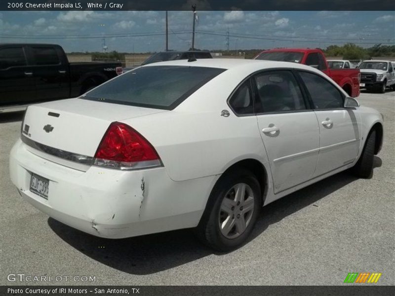 White / Gray 2006 Chevrolet Impala LS