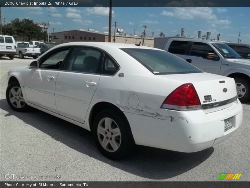 White / Gray 2006 Chevrolet Impala LS