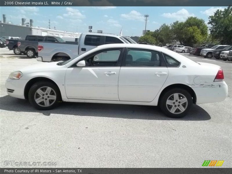 White / Gray 2006 Chevrolet Impala LS