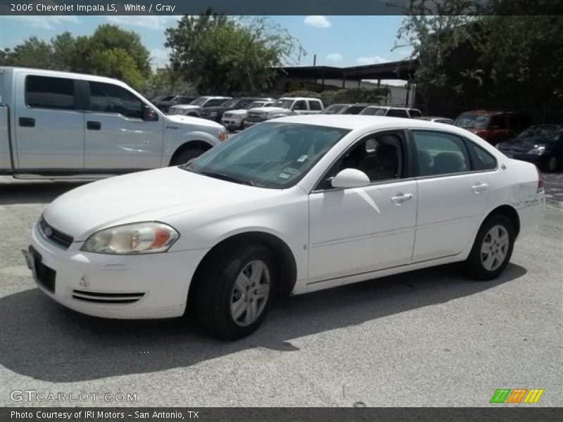 White / Gray 2006 Chevrolet Impala LS