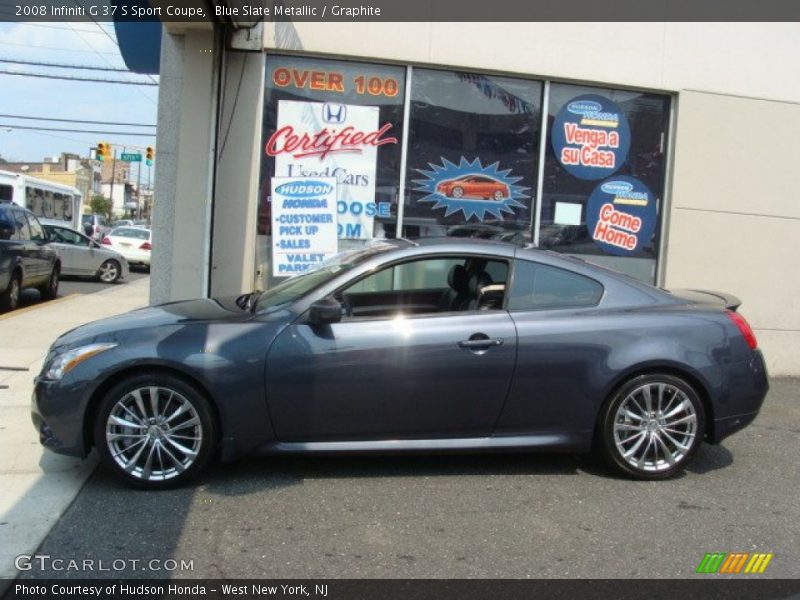 Blue Slate Metallic / Graphite 2008 Infiniti G 37 S Sport Coupe