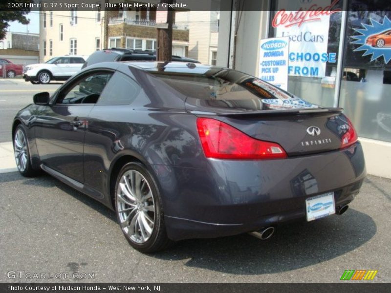 Blue Slate Metallic / Graphite 2008 Infiniti G 37 S Sport Coupe