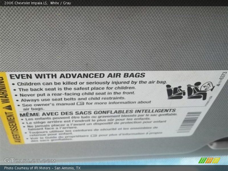 White / Gray 2006 Chevrolet Impala LS