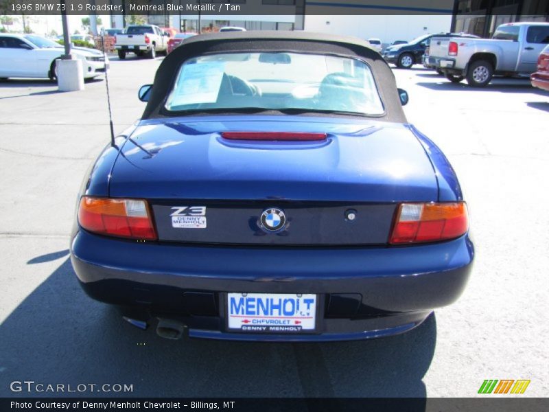 Montreal Blue Metallic / Tan 1996 BMW Z3 1.9 Roadster