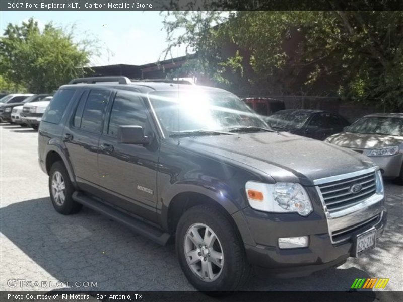 Carbon Metallic / Stone 2007 Ford Explorer XLT