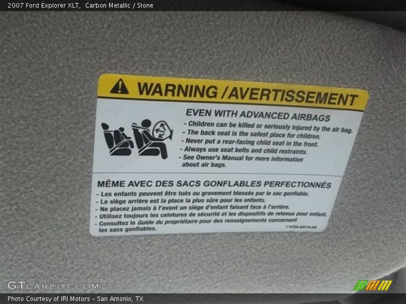 Carbon Metallic / Stone 2007 Ford Explorer XLT