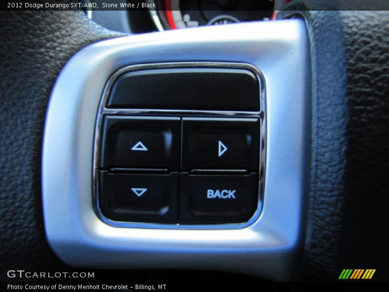 Stone White / Black 2012 Dodge Durango SXT AWD