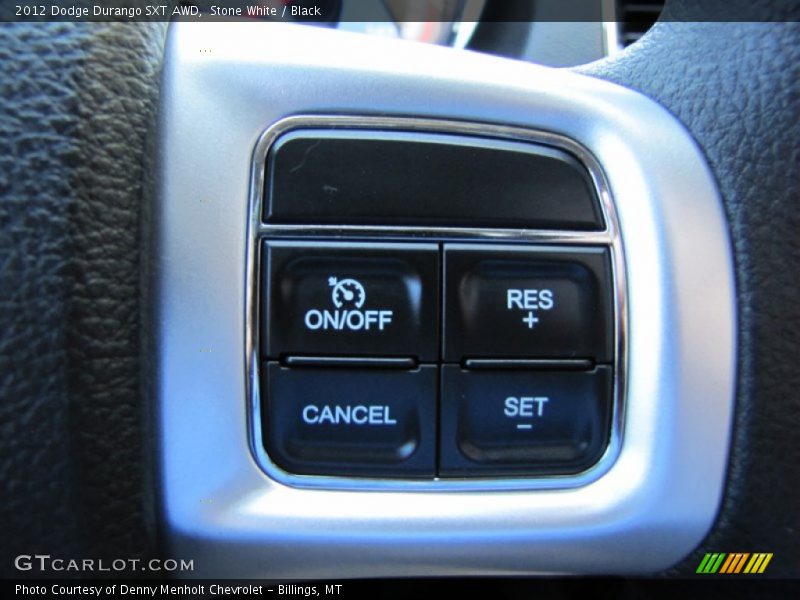 Stone White / Black 2012 Dodge Durango SXT AWD