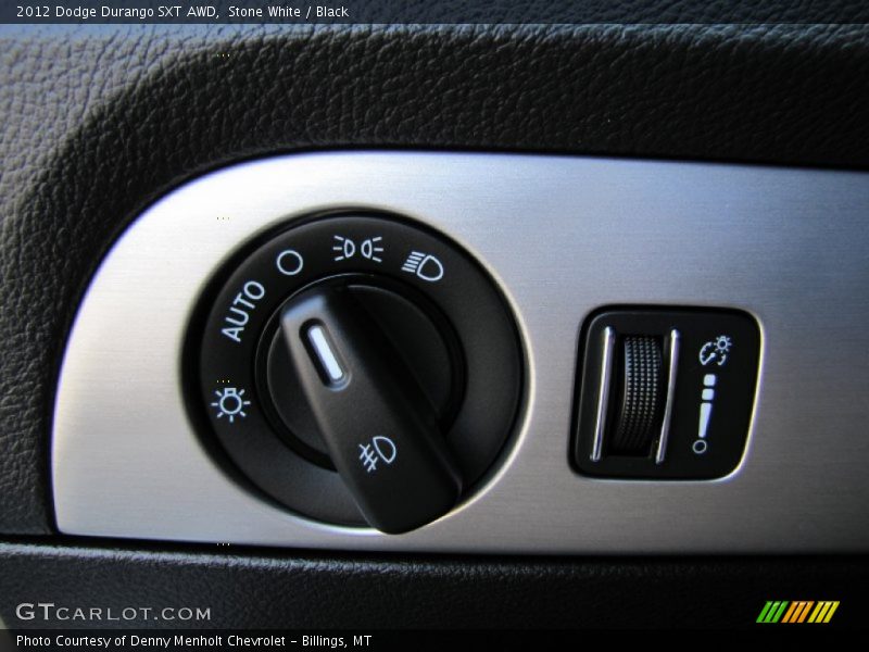 Stone White / Black 2012 Dodge Durango SXT AWD