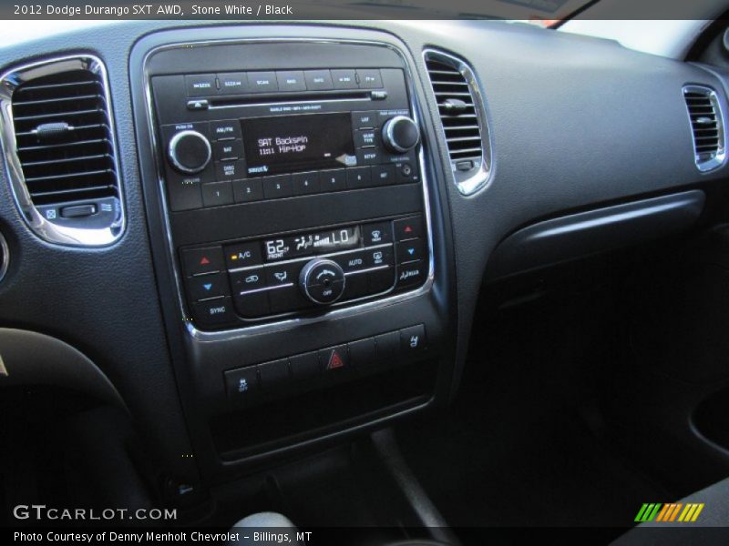 Stone White / Black 2012 Dodge Durango SXT AWD