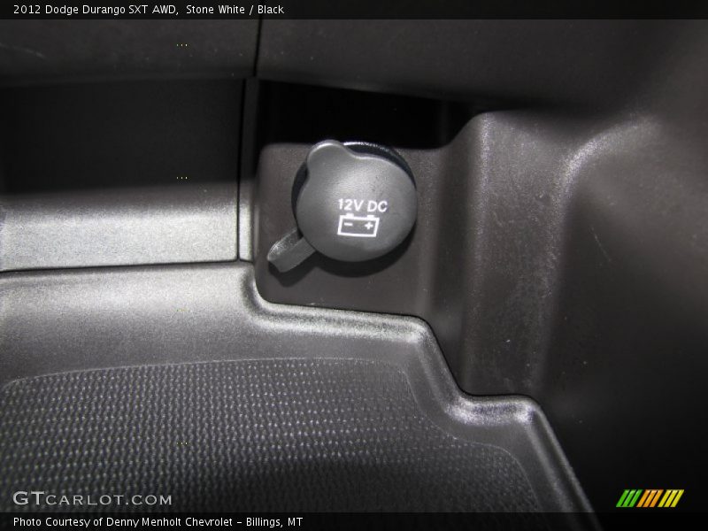 Stone White / Black 2012 Dodge Durango SXT AWD