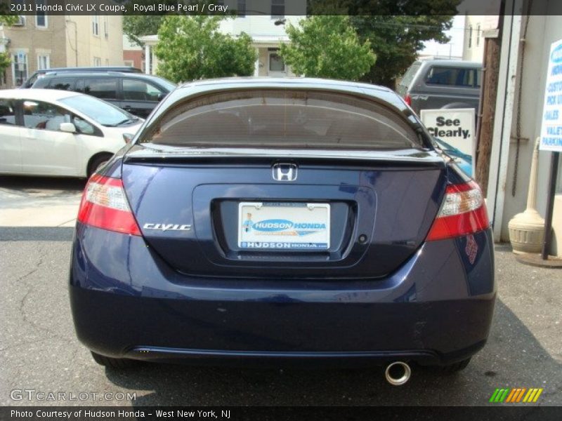 Royal Blue Pearl / Gray 2011 Honda Civic LX Coupe
