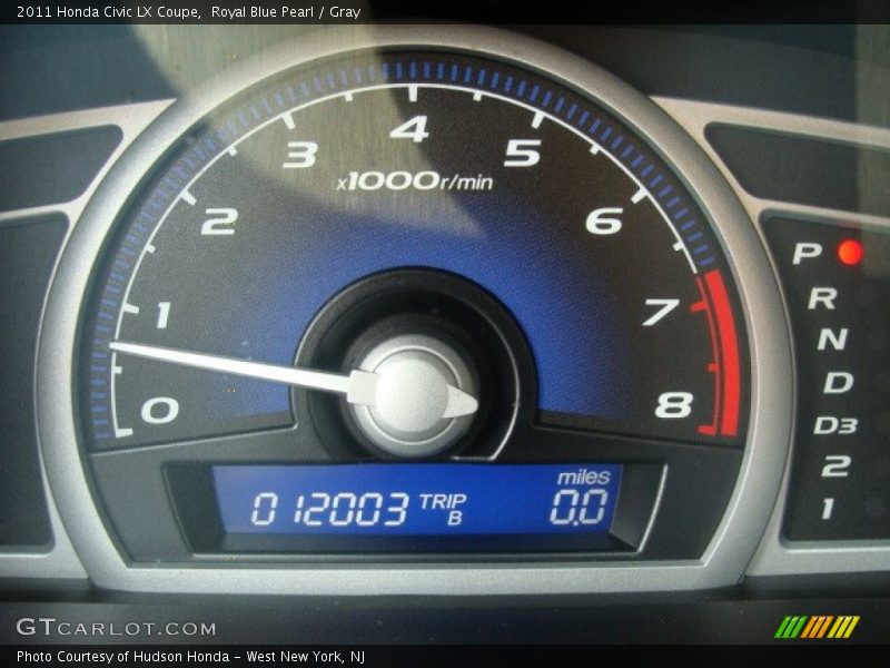 Royal Blue Pearl / Gray 2011 Honda Civic LX Coupe