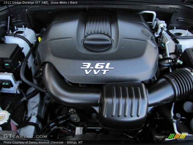Stone White / Black 2012 Dodge Durango SXT AWD