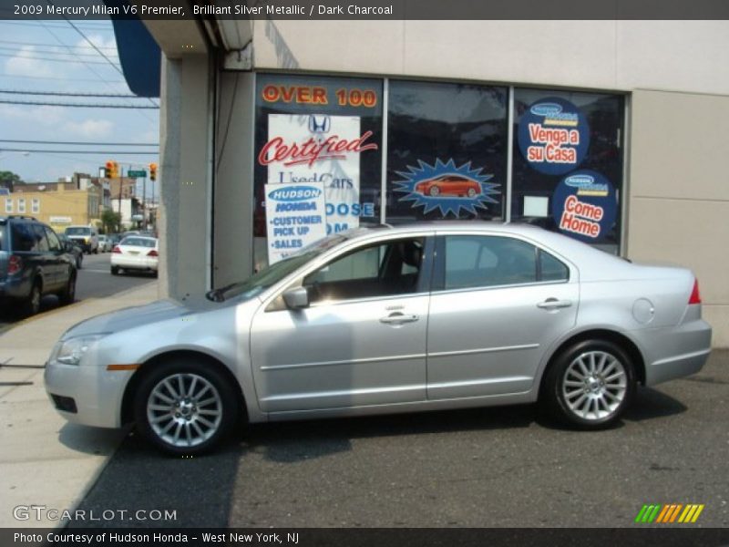 Brilliant Silver Metallic / Dark Charcoal 2009 Mercury Milan V6 Premier