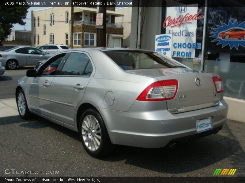 Brilliant Silver Metallic / Dark Charcoal 2009 Mercury Milan V6 Premier