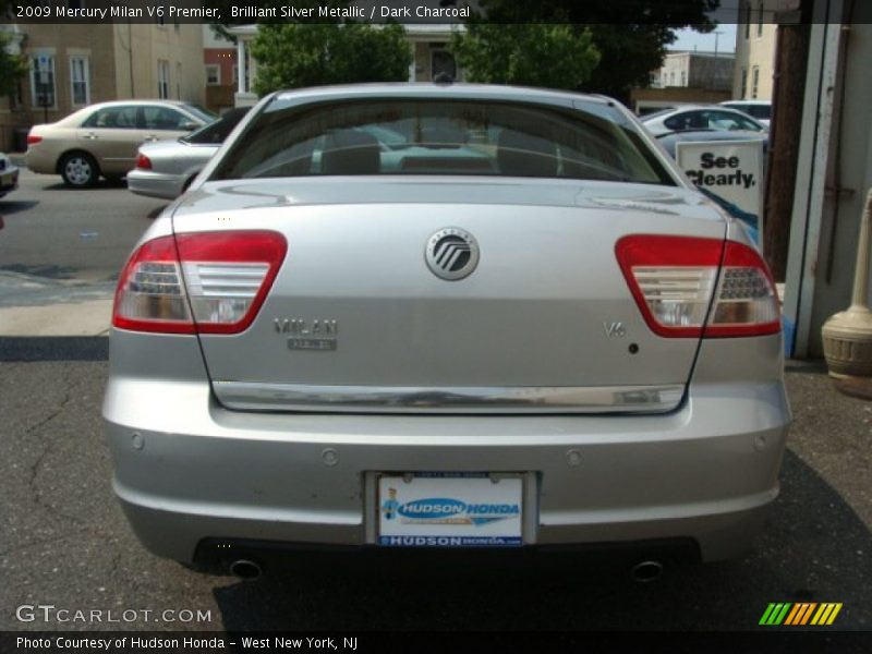 Brilliant Silver Metallic / Dark Charcoal 2009 Mercury Milan V6 Premier