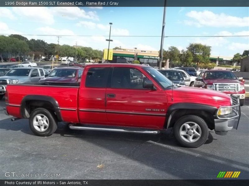 Flame Red / Gray 1996 Dodge Ram 1500 SLT Extended Cab