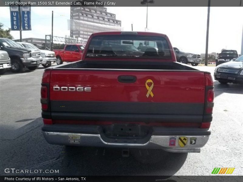 Flame Red / Gray 1996 Dodge Ram 1500 SLT Extended Cab