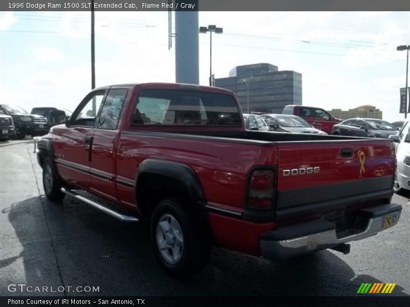 Flame Red / Gray 1996 Dodge Ram 1500 SLT Extended Cab