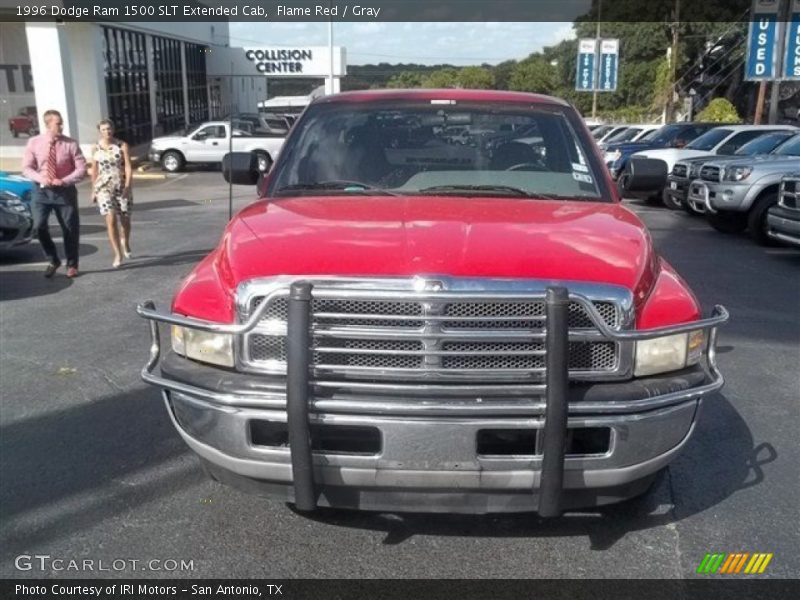 Flame Red / Gray 1996 Dodge Ram 1500 SLT Extended Cab