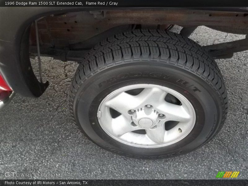 Flame Red / Gray 1996 Dodge Ram 1500 SLT Extended Cab
