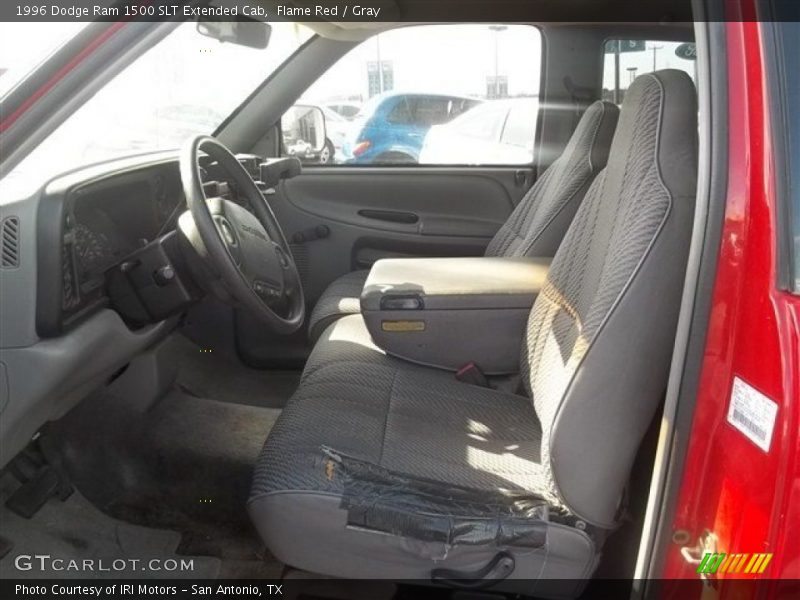 Flame Red / Gray 1996 Dodge Ram 1500 SLT Extended Cab