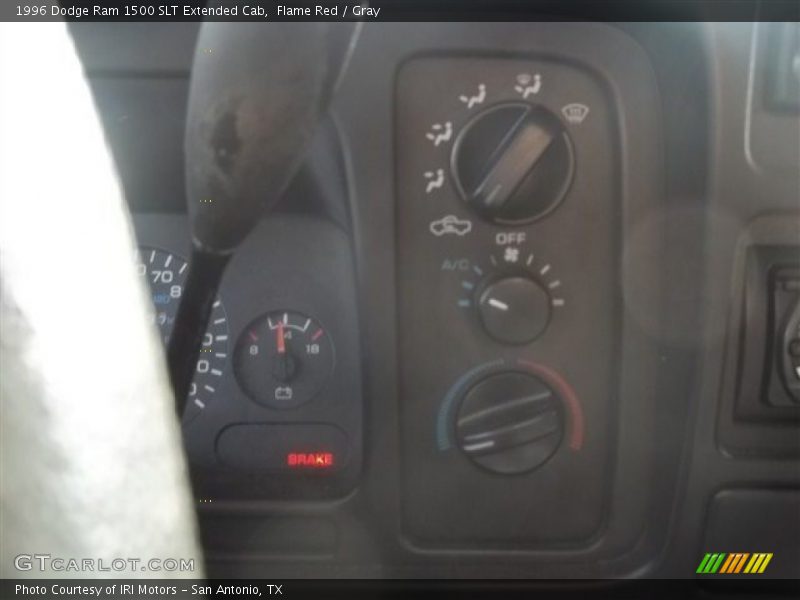 Flame Red / Gray 1996 Dodge Ram 1500 SLT Extended Cab