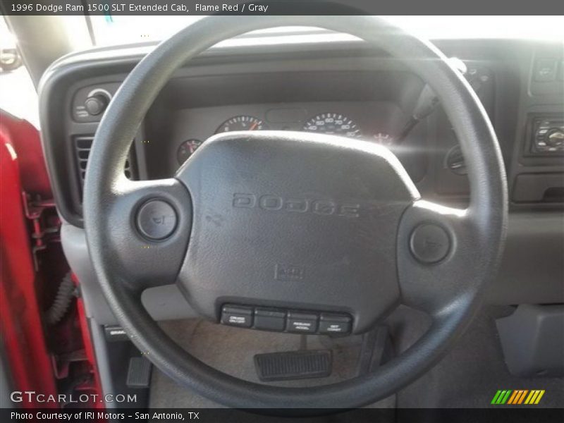 Flame Red / Gray 1996 Dodge Ram 1500 SLT Extended Cab