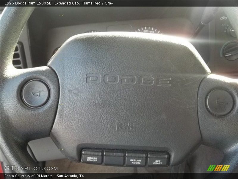 Flame Red / Gray 1996 Dodge Ram 1500 SLT Extended Cab
