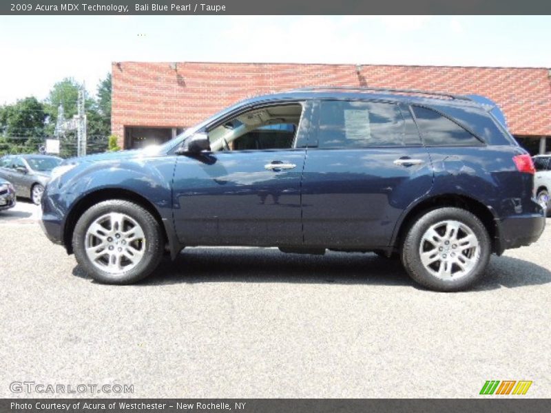 Bali Blue Pearl / Taupe 2009 Acura MDX Technology