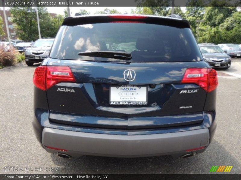Bali Blue Pearl / Taupe 2009 Acura MDX Technology
